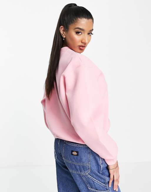 Urban Revivo - Lyserød sweatshirt med hjerteprint, 2 af 4