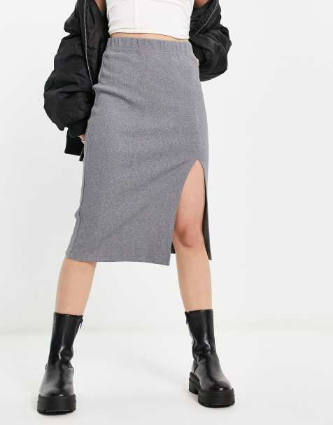 heekpek Dames Ribbelstof Minirok A-lijn Herfst Winter Korte