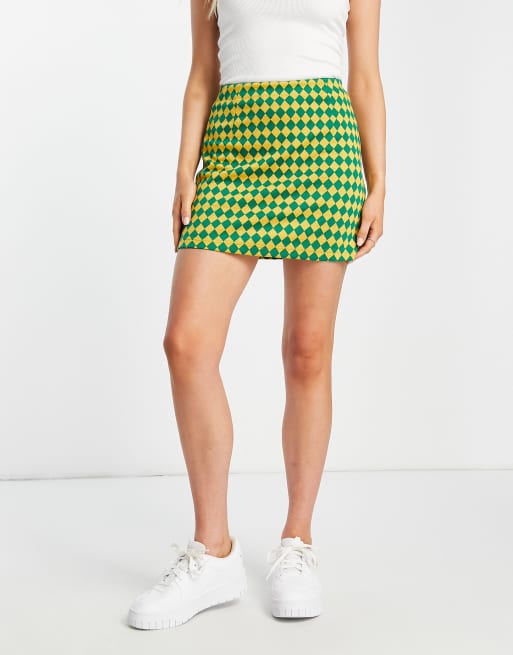 Jupe à best sale carreaux verte