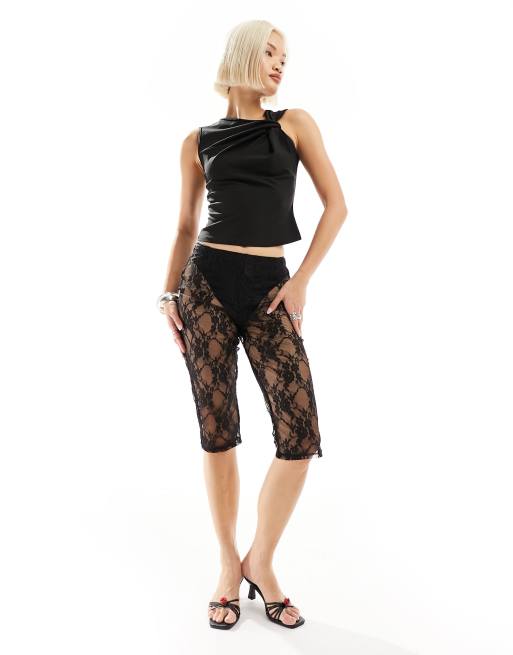 Urban Revivo multi twist singlet top in black, 4 of 4