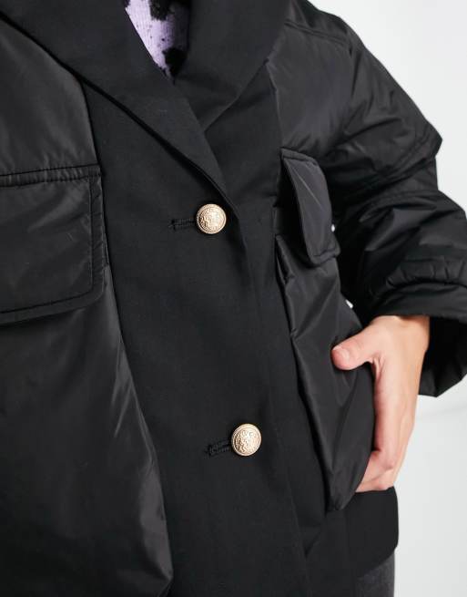 Urban kimono store down coat