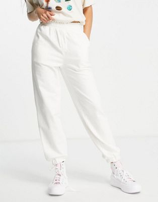 Femme Urban Revivo - Pantalon style jogger - Blanc