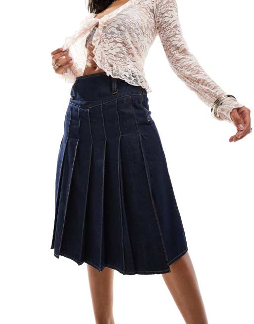 【INCHANT ME】Urban Pleated Skirt Pleated Bow Mini Skirt – Urban Planet