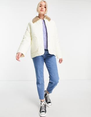 Urban Revivo Quilted Jacket In White ModeSens