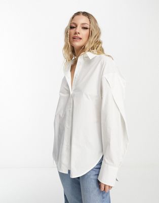 Urban Revivo Relaxed Shirt In White