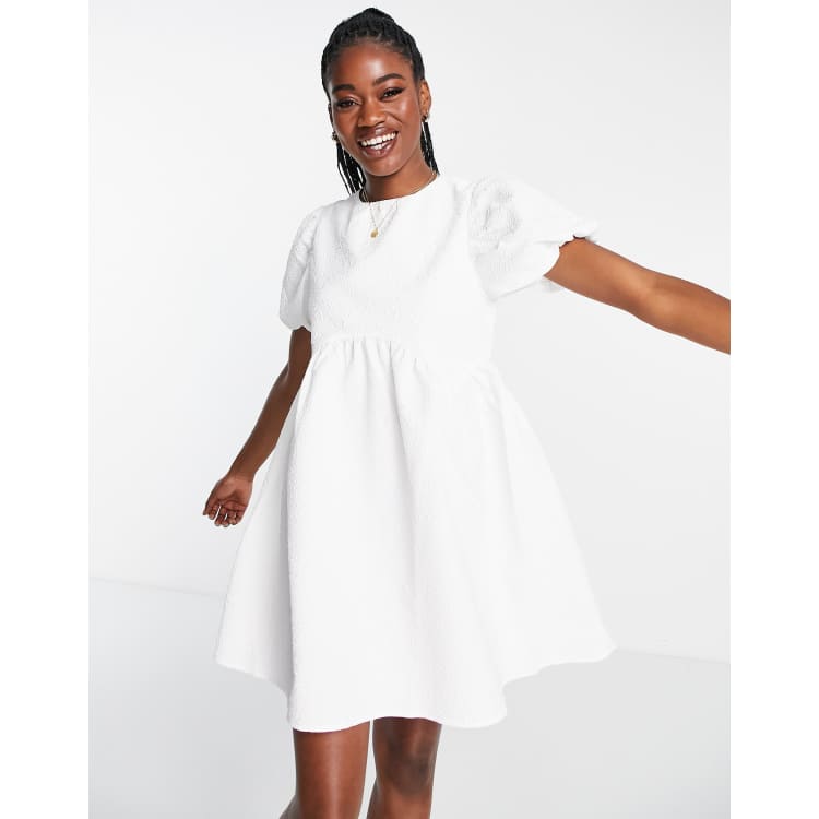 White smock dress asos sale