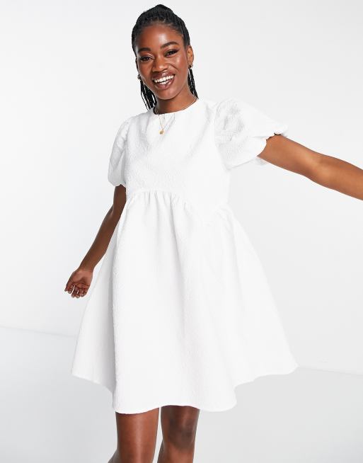 Asos white 2025 smock dress