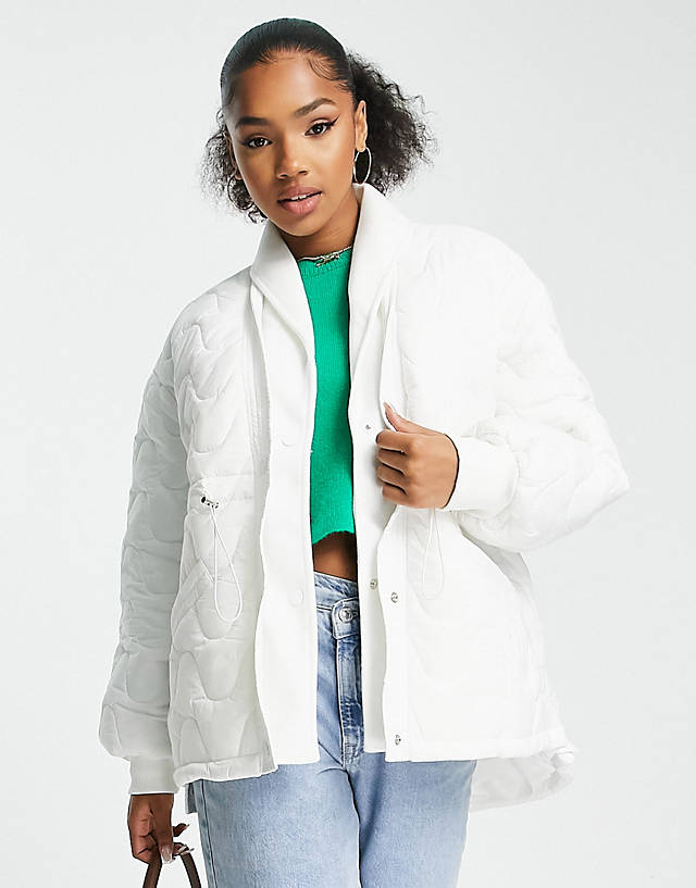 Urban Revivo - soft quilted jacket in white
