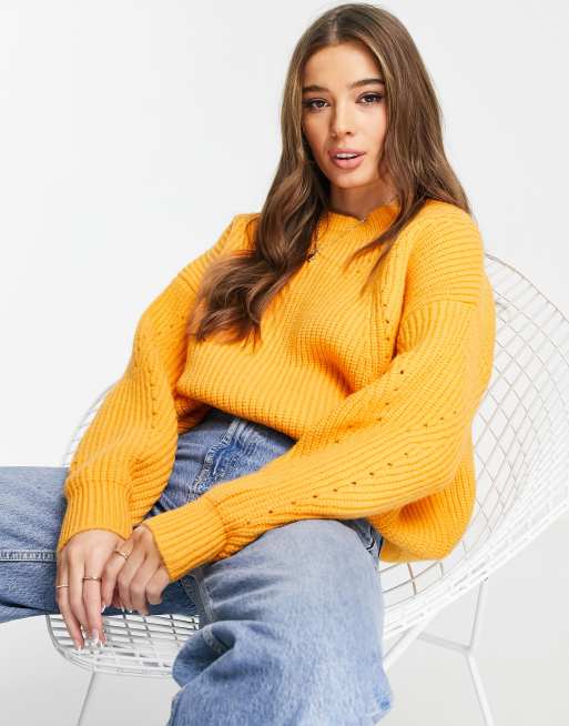 Urban Revivo – Strickpullover in Orange