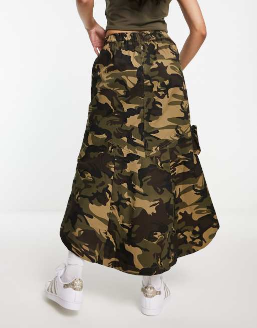 Camo skirt clearance with red stripe