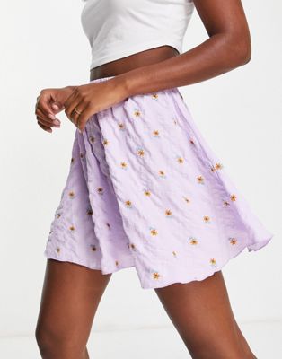 Urban Thread ruffled skirt co-ord in purple spot - ASOS Price Checker