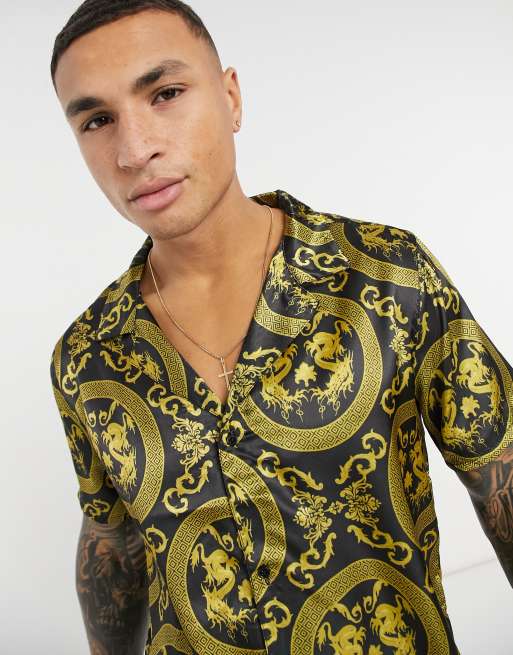 satin shirt co ord