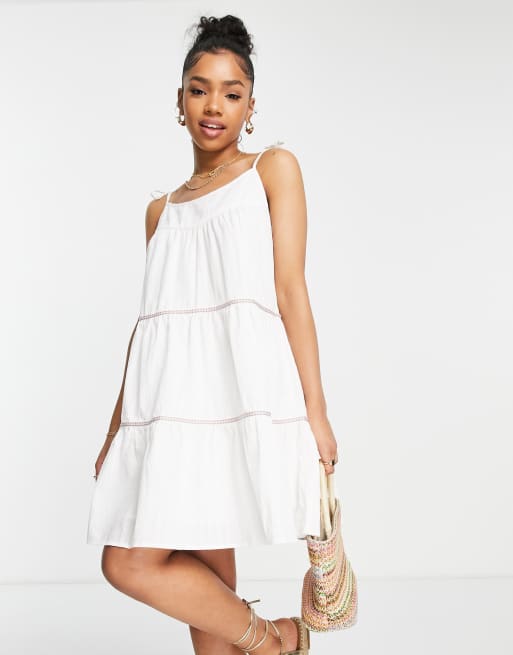 White 2025 trapeze dress