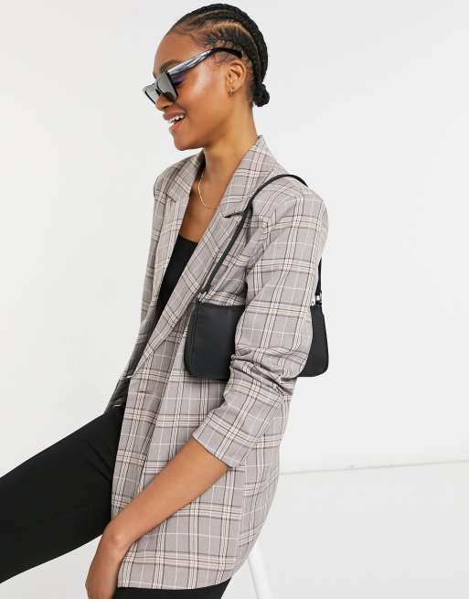 Urban Threads - Blazer croisé oversize à carreaux - Carreaux vintage