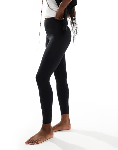 Urban Threads - Boterzachte legging in zwart - view 1