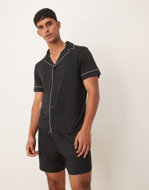 Urban Threads Completo in poliestere nero composto da camicia a