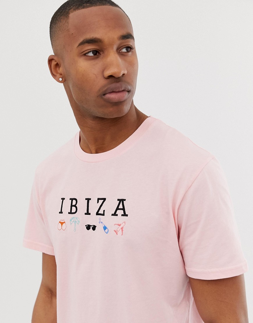 Urban Threads – Ibiza – T-shirt-Rosa