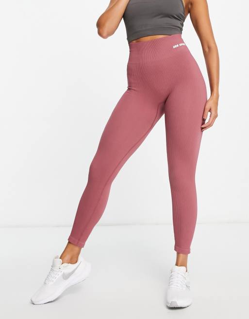 Urban Threads - Leggings da palestra senza cuciture lilla crepuscolare
