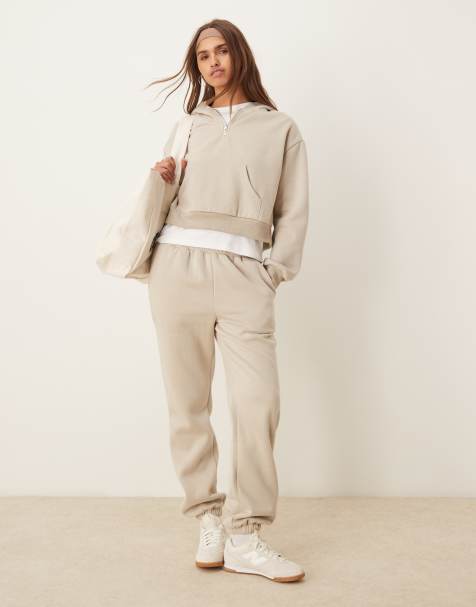 Urban Threads - Lounge-joggingbroek in beige - view 1