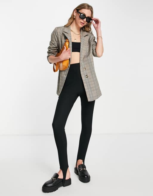 Urban Threads – Marynarka oversize w neutralnych kolorach w kratę – część zestawu, 2 z 4