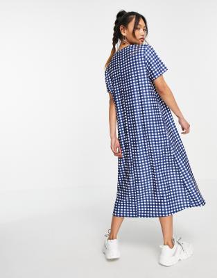 gingham t shirt dress