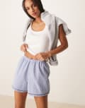 [Urban Threads] Urban Threads Mix & Match woven boxer shorts in blue stripe 8 BLUE