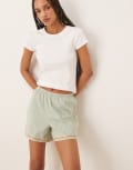 [Urban Threads] Urban Threads Mix & Match woven boxer shorts in green stripe 8 GREEN