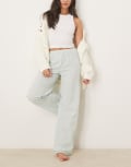 [Urban Threads] Urban Threads Mix & Match woven pants in green and blue stripe-Multi 8 MULTI
