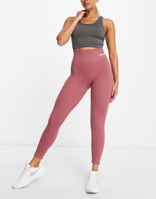 Urban Threads - Naadloze fitnesslegging in donkerlila, 4 van 4