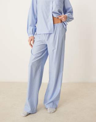 Urban Threads Oversized Long Sleeve Camp Collar Shirt And Pants Pajama Set