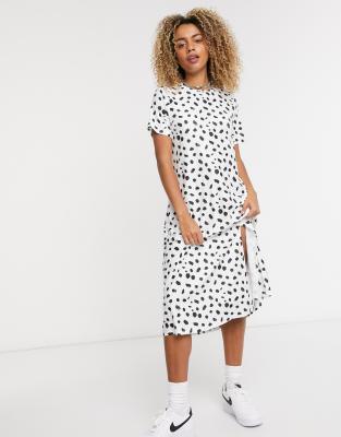 splodge print dress