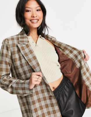 brown petite blazer