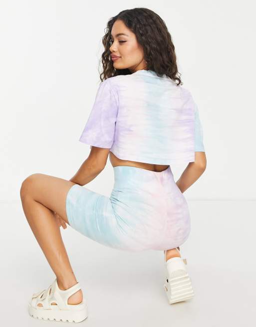 Urban Threads Petite tie dye cropped t-shirt (part of a set), 2 of 4