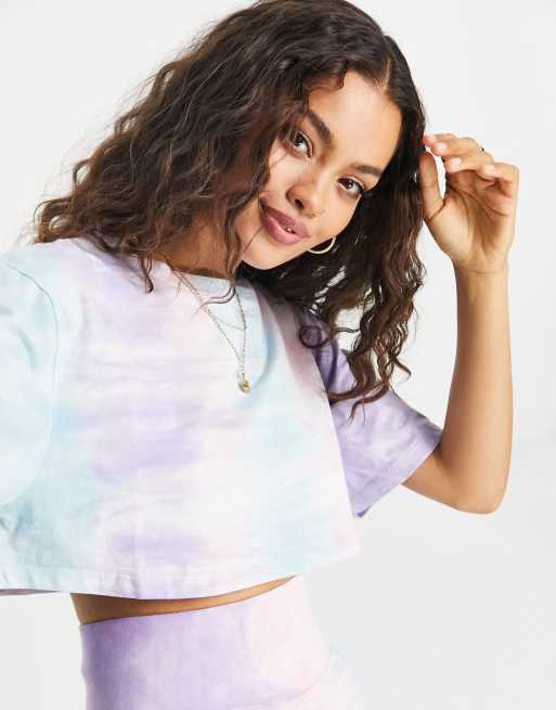Urban Threads Petite tie dye cropped t-shirt (part of a set), 4 of 4