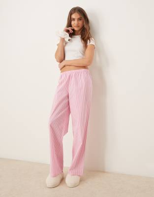 Litherday Pigiama Donna Corto Estivo Cotone Pigiami Due Pezzi da Donna Righe Pigiami a Maniche Corte e Pantaloncini con Tasca Pigiami Casual da Casa Morbido S-XXL
