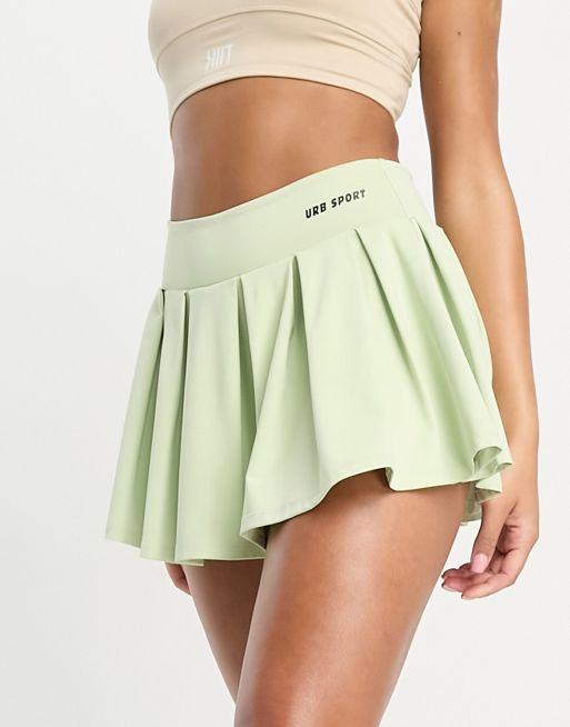 Urban Threads pleated tennis skort in mint green