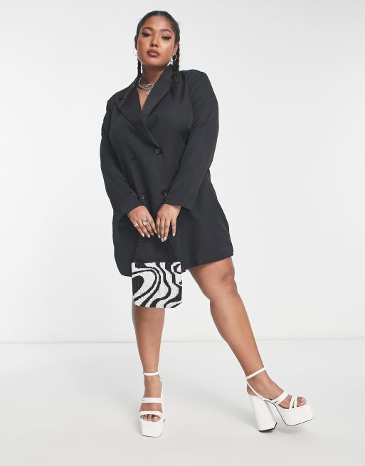 Double breasted blazer on sale dress plus size