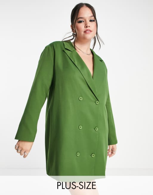 Double breasted blazer dress hotsell plus size