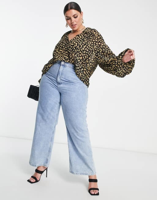 Urban Threads Plus – Langärmliges Hemd mit Leopardenmuster, 3 von 4
