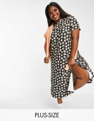 daisy print dress plus size