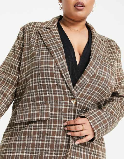 Urban Threads Plus – Marynarka w kratę – część zestawu, 3 z 4