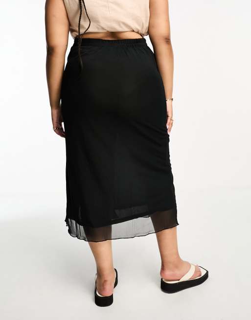 韓国発!【BLACKUP】Checkered Unbalanced Banding Midi skirt Check Pleated Kilt Belted Midi Skirt | Karen Millen