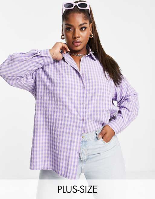 Gingham check shirt outlet womens