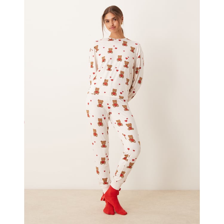 Urban Threads Pyjama sweat à manches longues et pantalon de