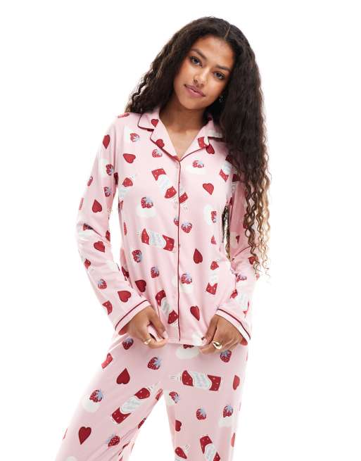 Urban Threads – Różowa piżama w deserki, 4 z 4