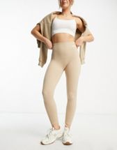 ASOS DESIGN Maternity Petite over/under-the-bump premium supersoft leggings  in cotton modal
