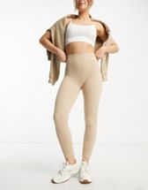 Urban Threads seamless gym leggings in sage green