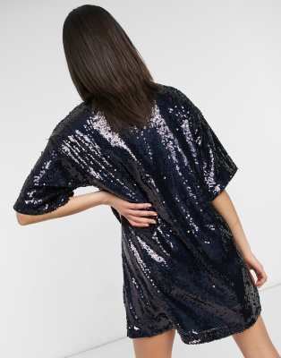 sequin t shirt dress uk