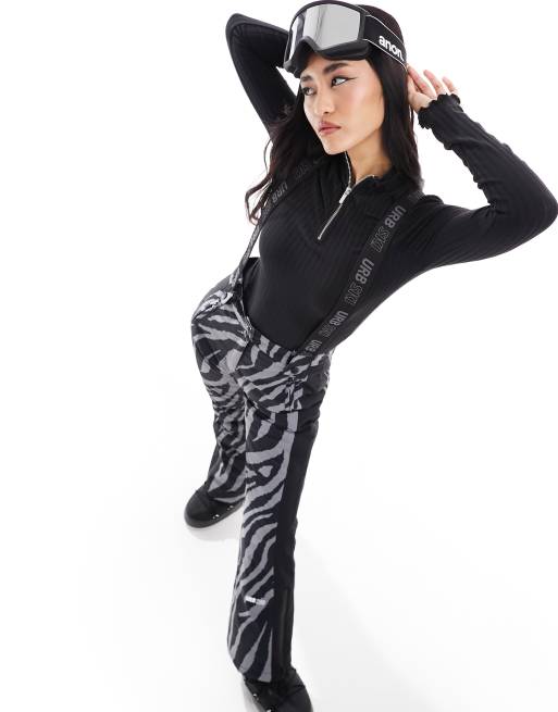 Urban Threads - Ski - Salopette met dierenprint in grijs, deel van co-ord set, 2 van 5