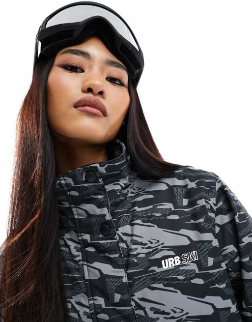 Asos camo ski suit online